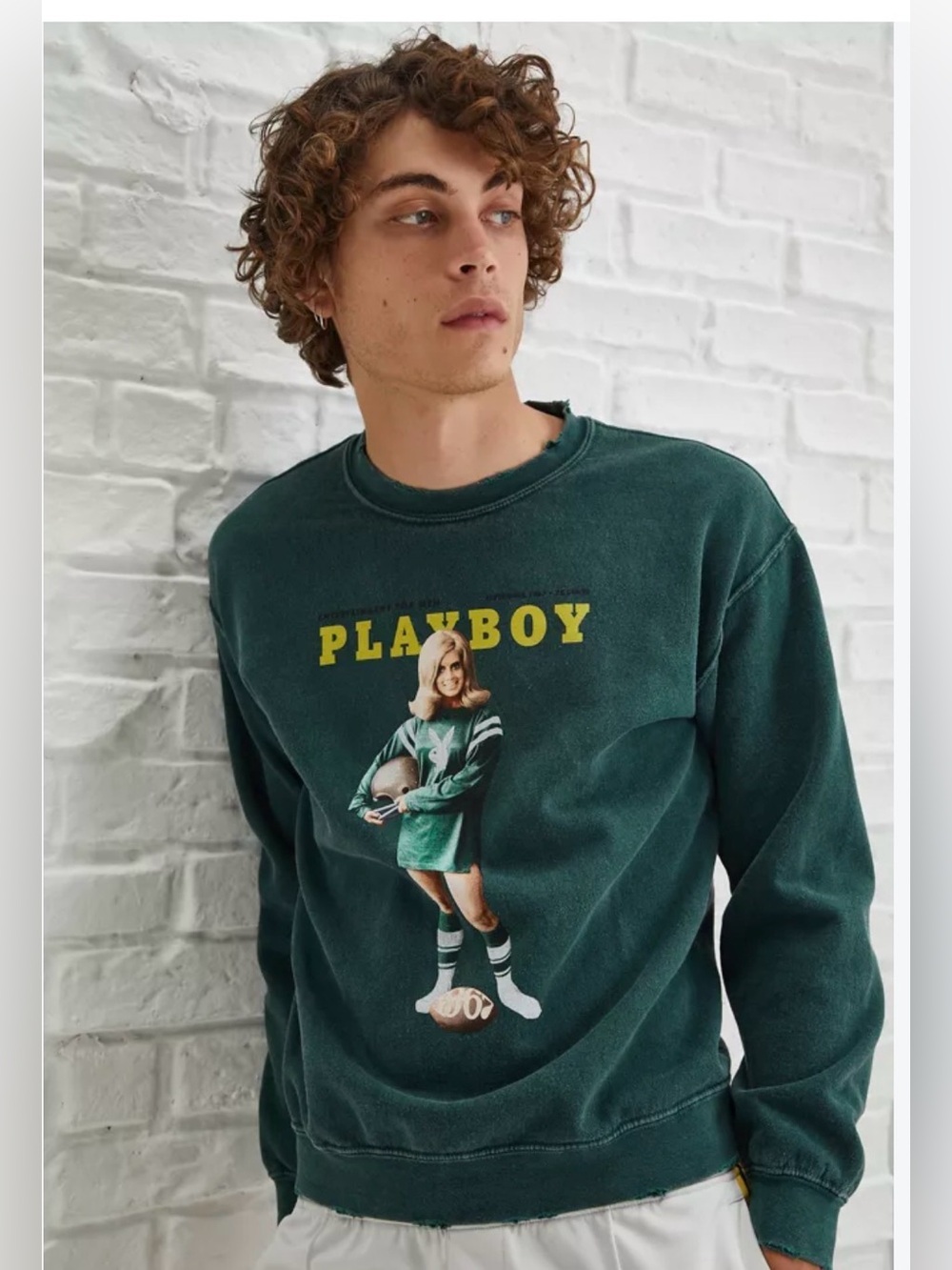 Playboy Boy Bunny Crewneck - Victoria Vetri Angela Dorian -M